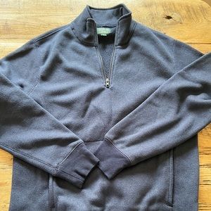 Men’s  Navy Half Zip Fleece Pullover